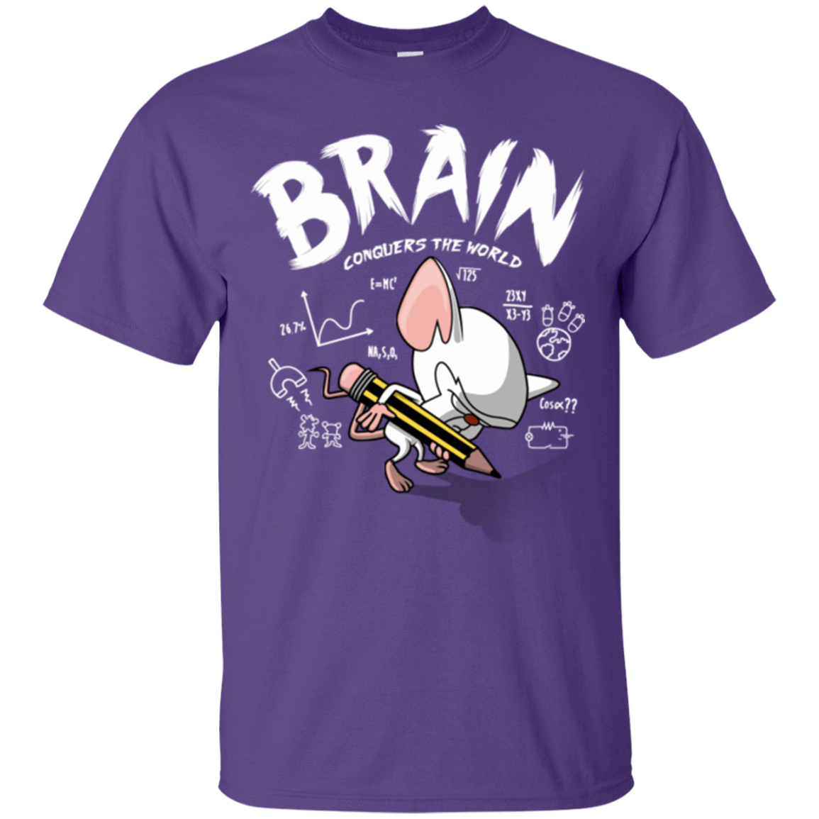 T-Shirts Purple / Small Brain vs The World T-Shirt