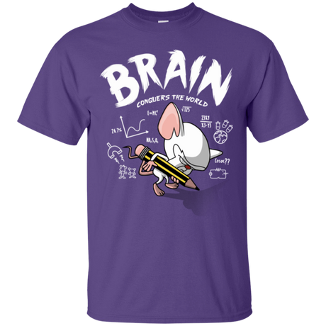 T-Shirts Purple / Small Brain vs The World T-Shirt