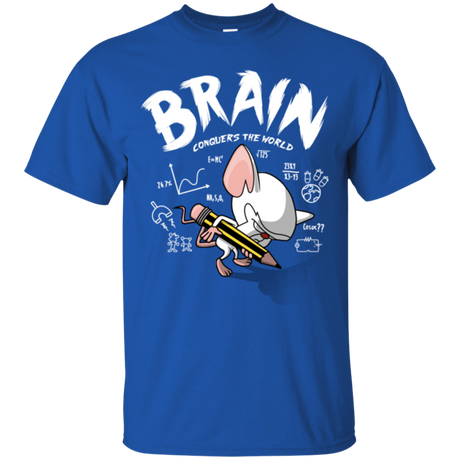 T-Shirts Royal / Small Brain vs The World T-Shirt