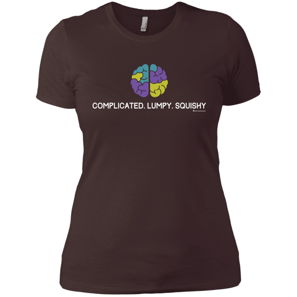T-Shirts Dark Chocolate / X-Small Brain Women's Premium T-Shirt