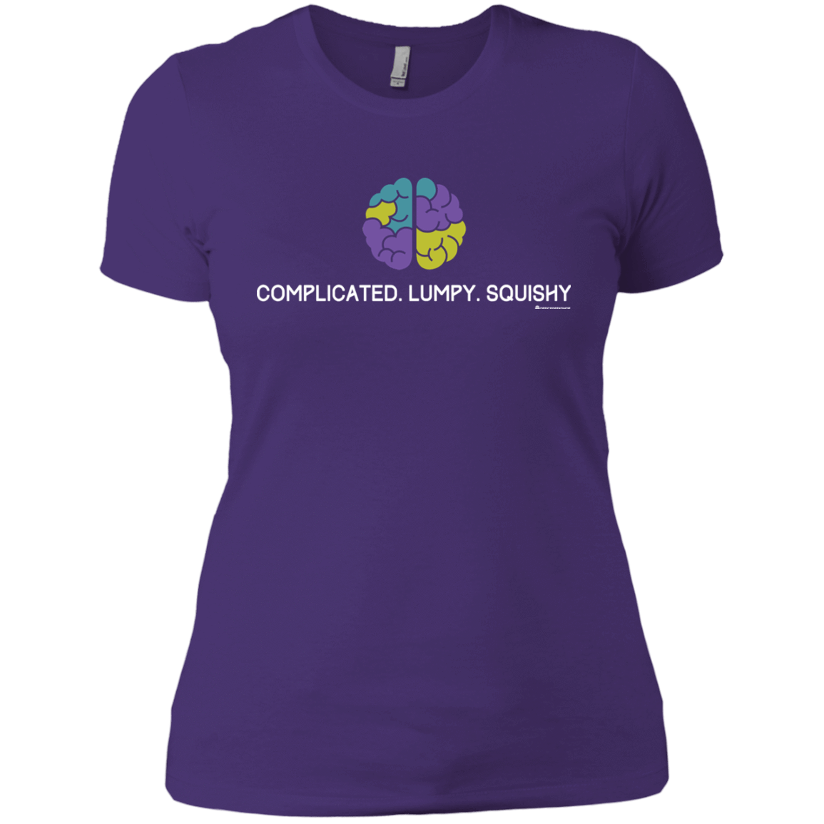 T-Shirts Purple Rush/ / X-Small Brain Women's Premium T-Shirt