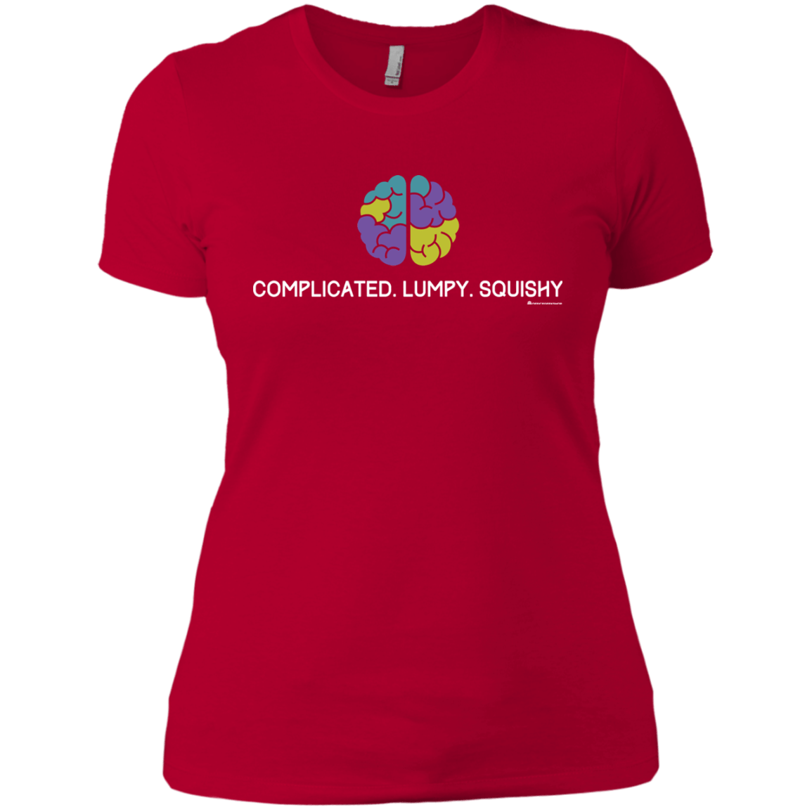 T-Shirts Red / X-Small Brain Women's Premium T-Shirt