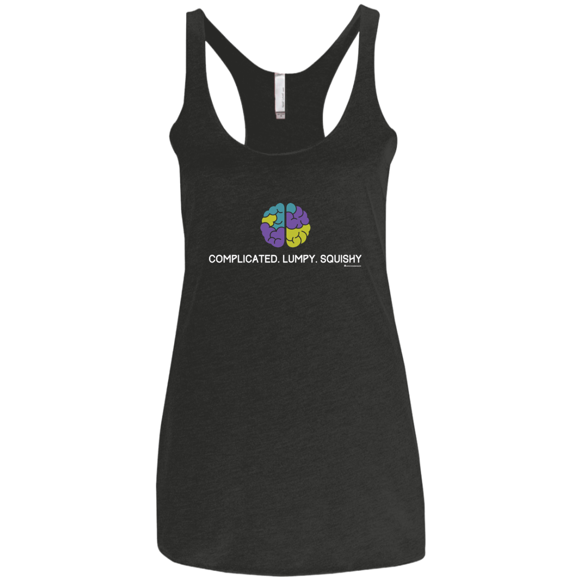 T-Shirts Vintage Black / X-Small Brain Women's Triblend Racerback Tank