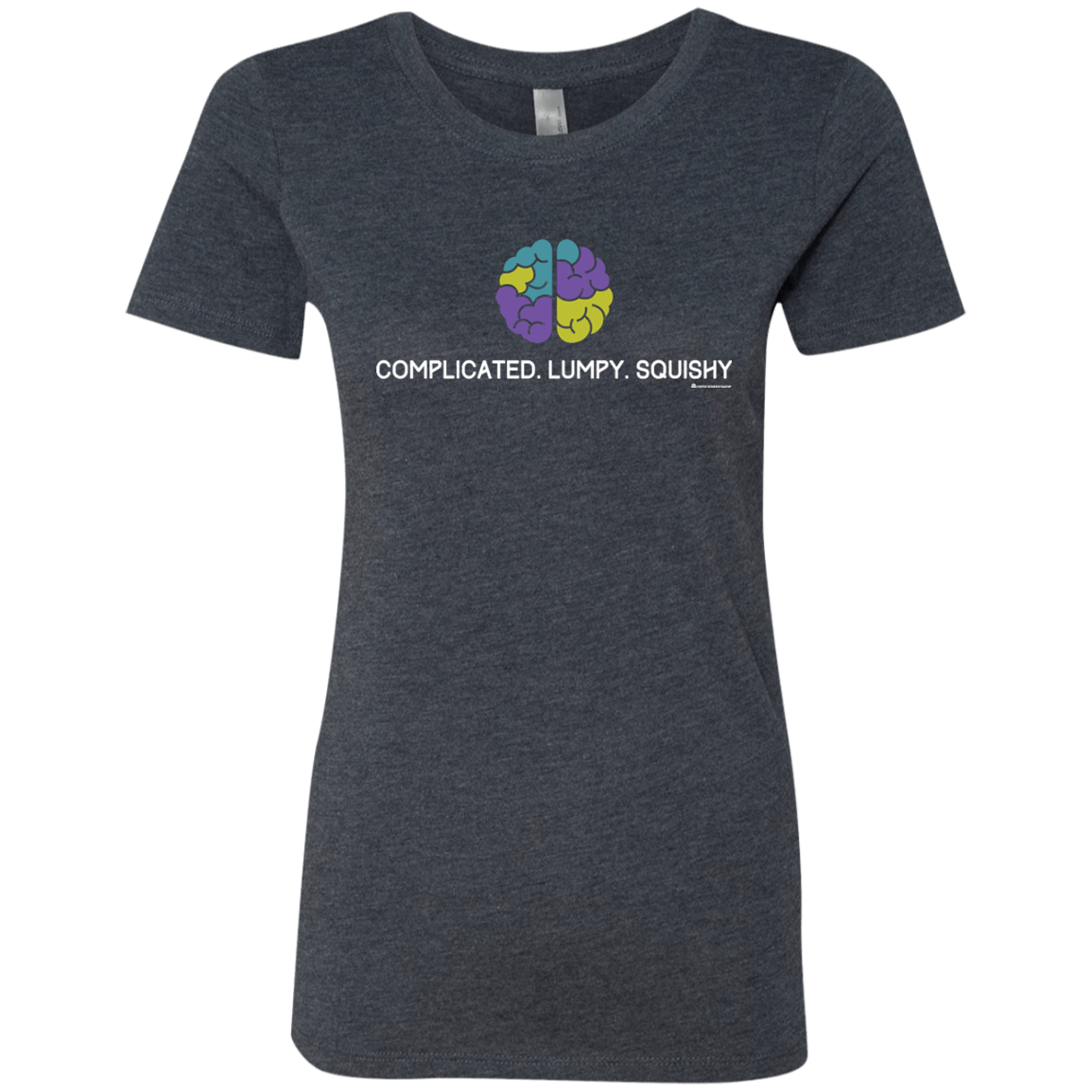 T-Shirts Vintage Navy / Small Brain Women's Triblend T-Shirt