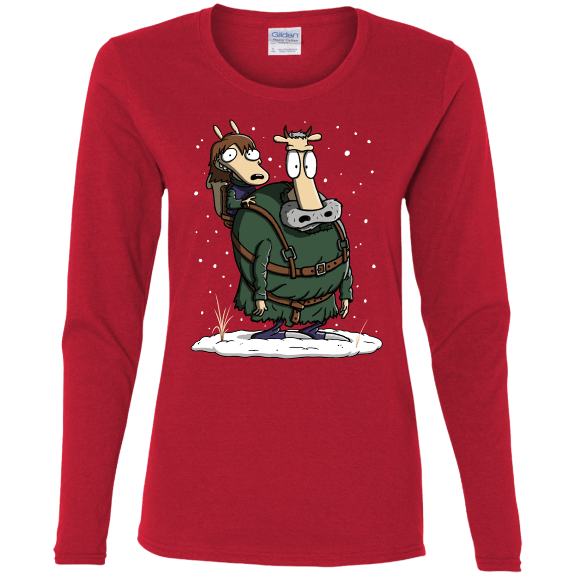 T-Shirts Red / S Bran's Modern Life Women's Long Sleeve T-Shirt