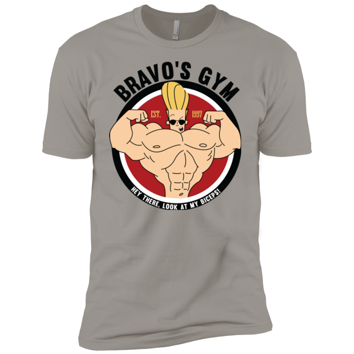 T-Shirts Light Grey / YXS Bravo's Gym Boys Premium T-Shirt