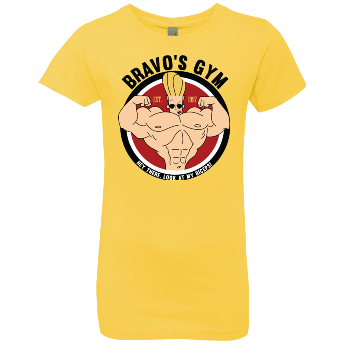 T-Shirts Vibrant Yellow / YXS Bravo's Gym Girls Premium T-Shirt