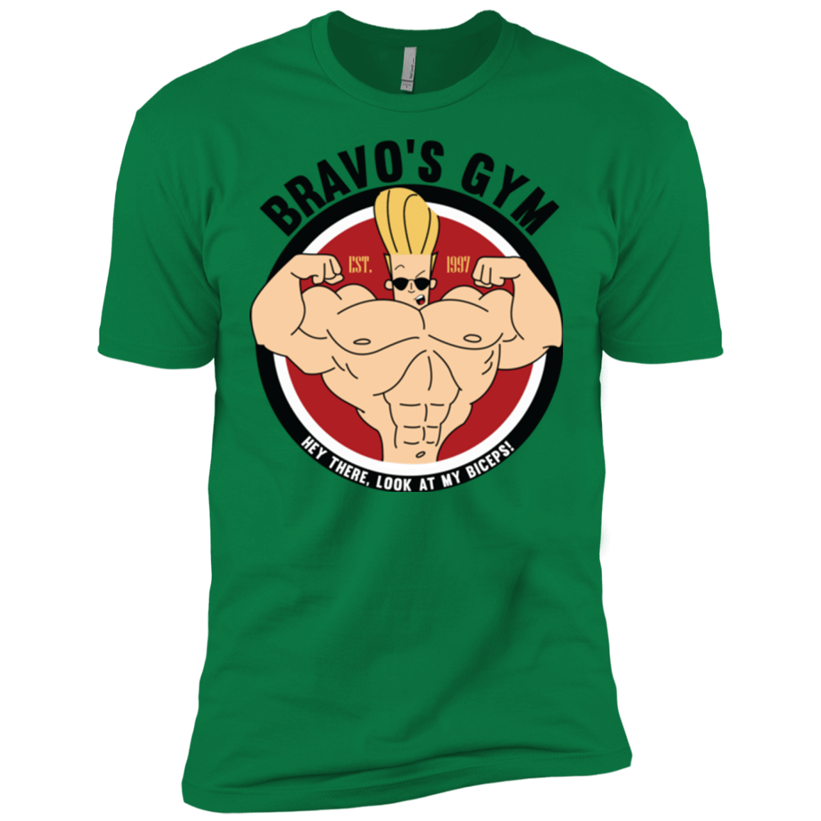 T-Shirts Kelly Green / X-Small Bravo's Gym Men's Premium T-Shirt