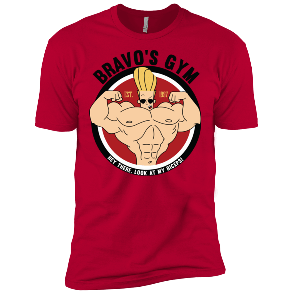 T-Shirts Red / X-Small Bravo's Gym Men's Premium T-Shirt