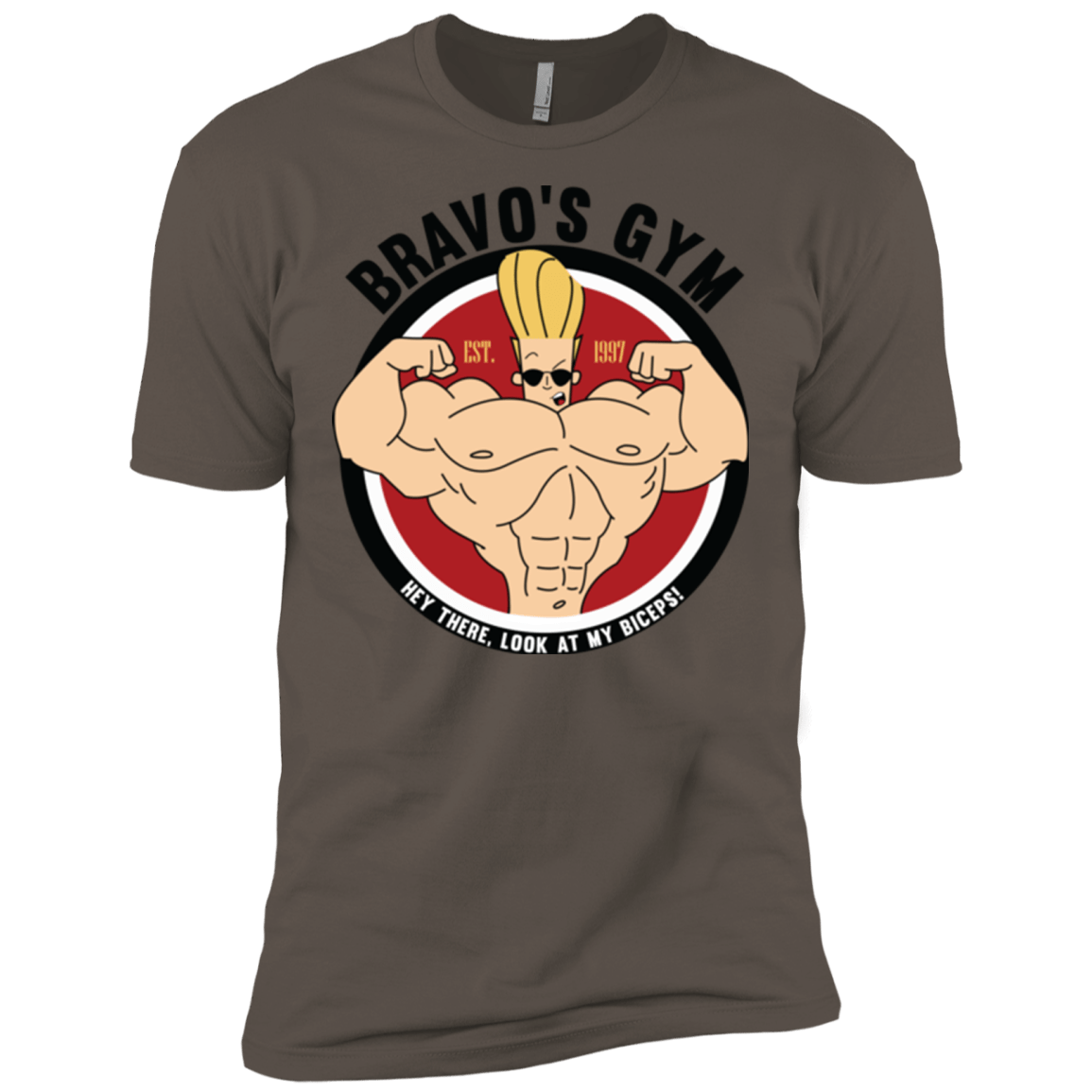 T-Shirts Warm Grey / X-Small Bravo's Gym Men's Premium T-Shirt