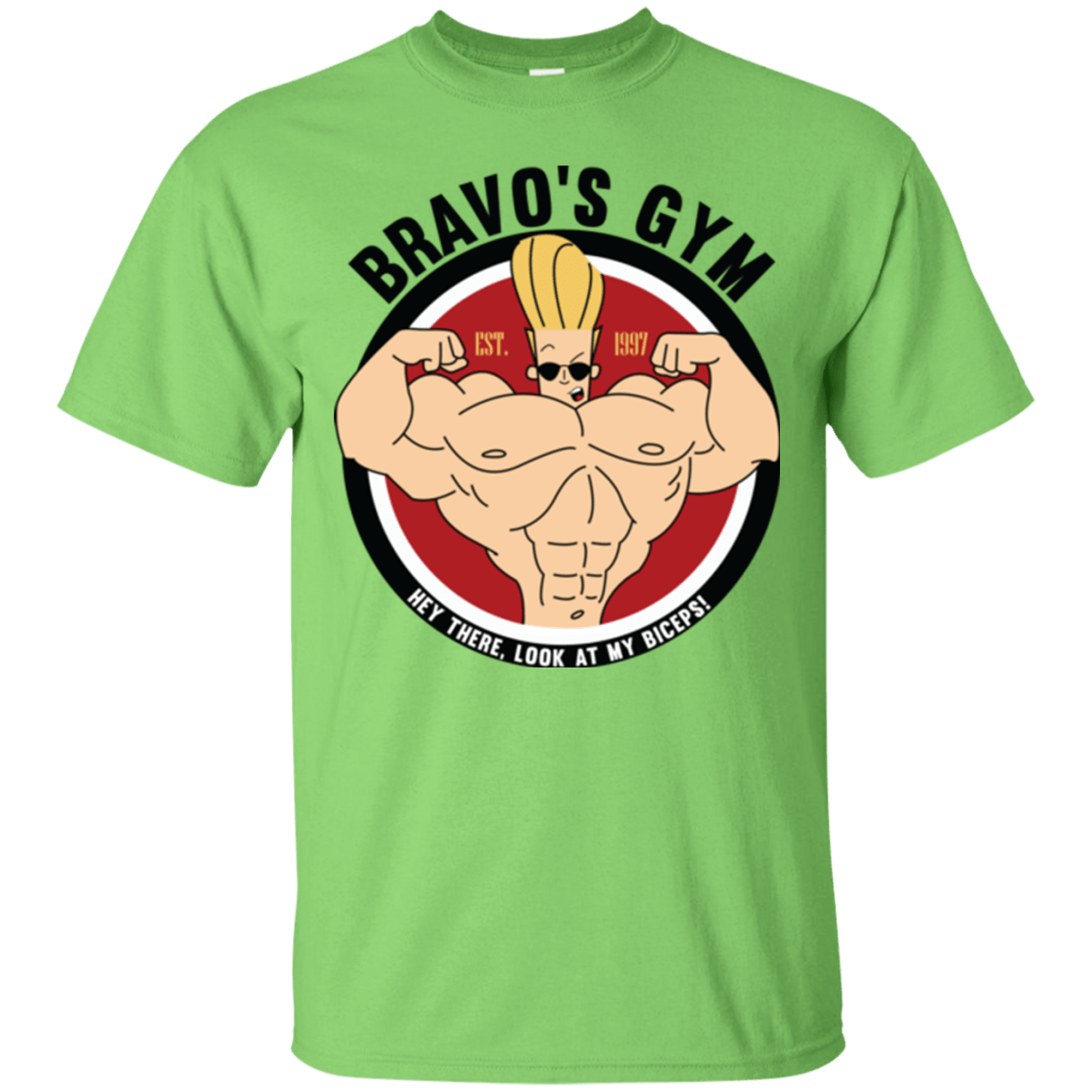 T-Shirts Lime / Small Bravo's Gym T-Shirt