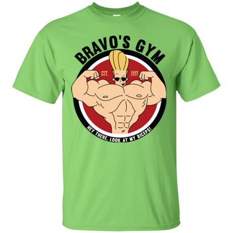 T-Shirts Lime / Small Bravo's Gym T-Shirt