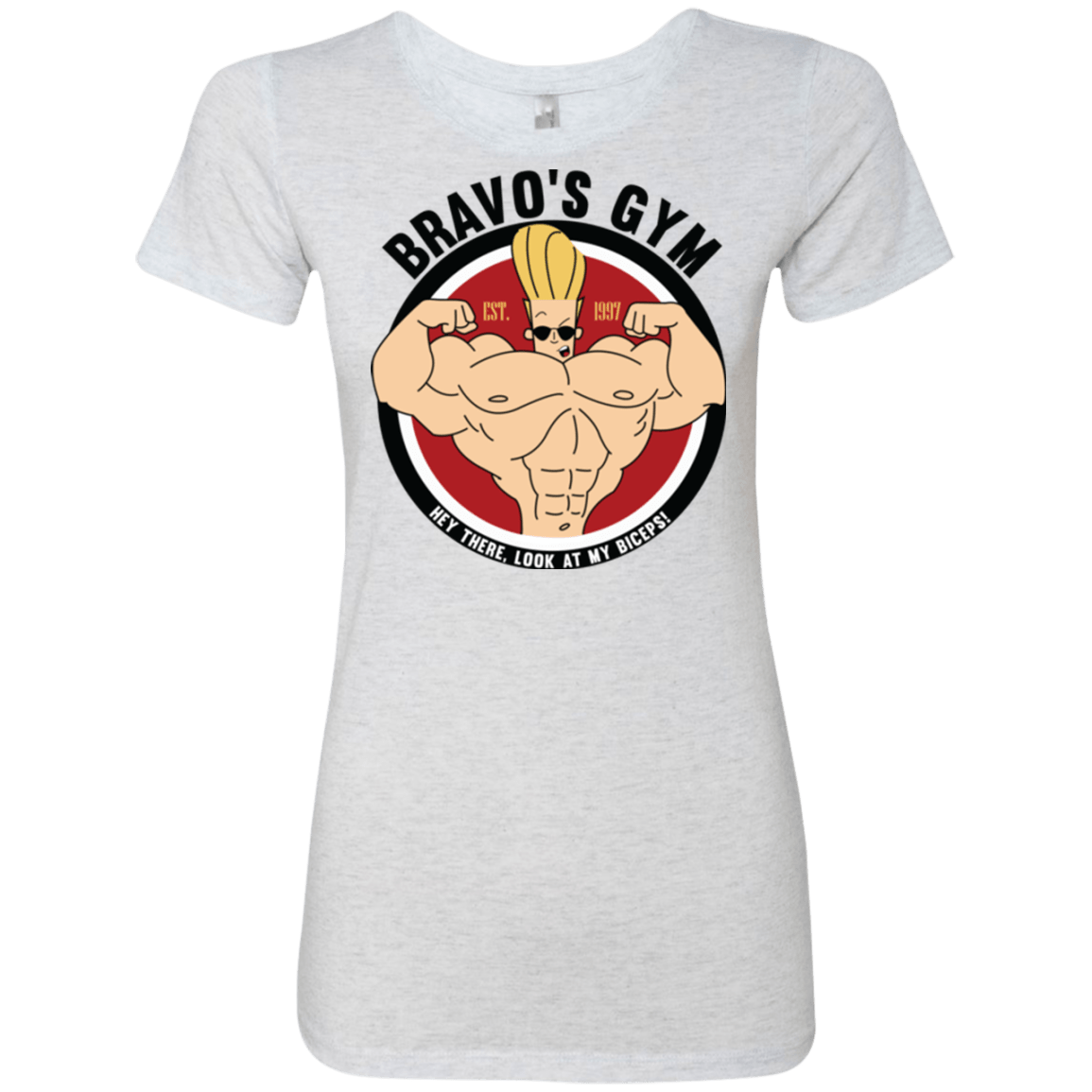 T-Shirts Heather White / Small Bravo's Gym Women's Triblend T-Shirt