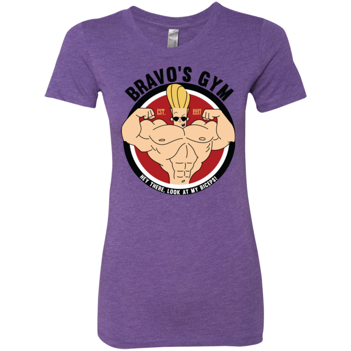 T-Shirts Purple Rush / Small Bravo's Gym Women's Triblend T-Shirt