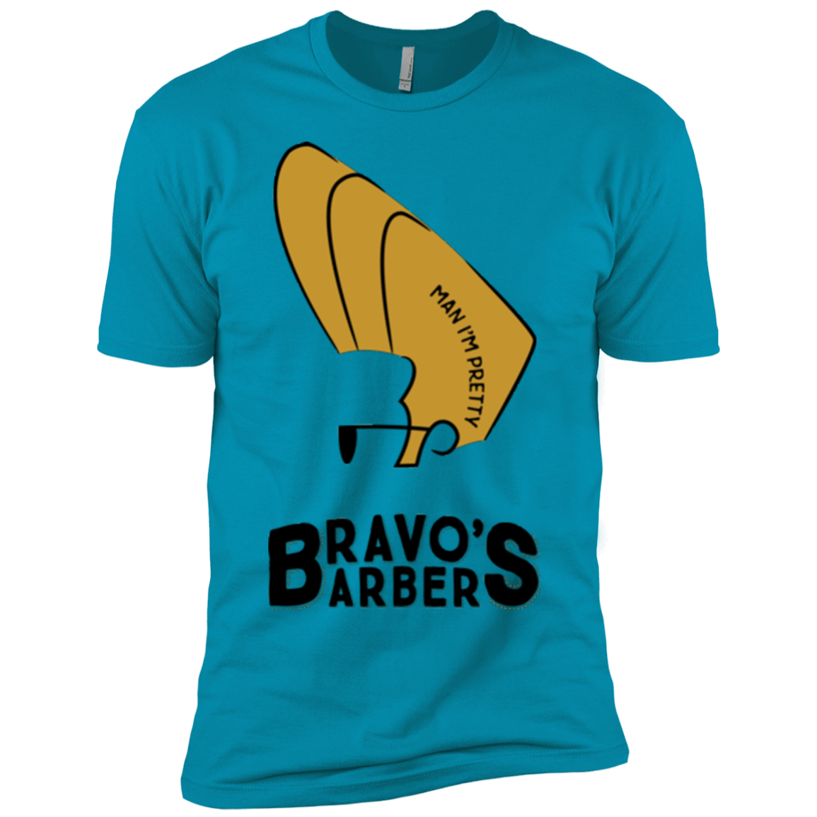 T-Shirts Turquoise / YXS Bravos Barbers Boys Premium T-Shirt
