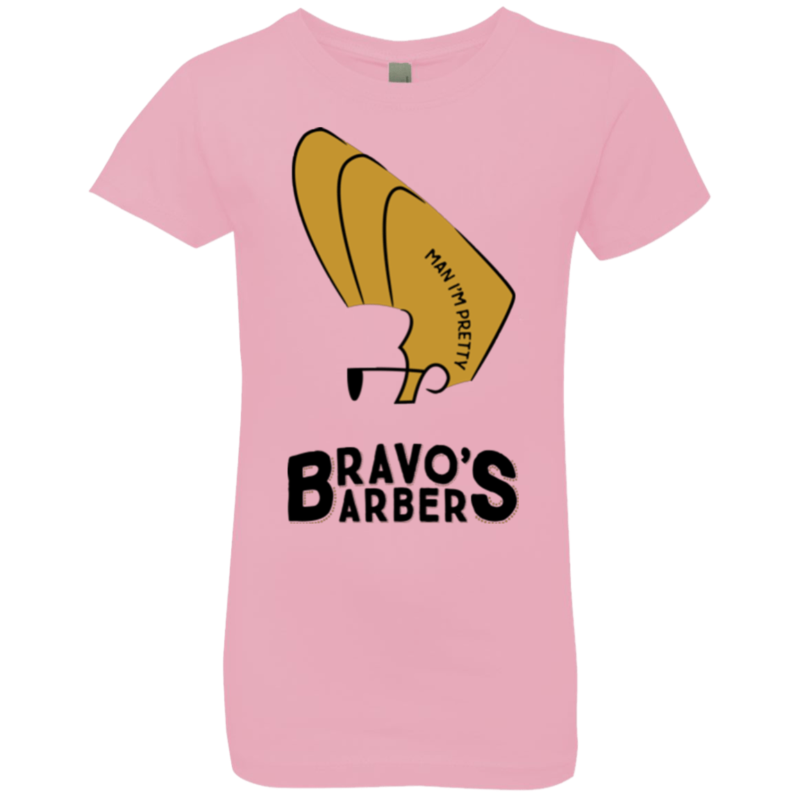 T-Shirts Light Pink / YXS Bravos Barbers Girls Premium T-Shirt