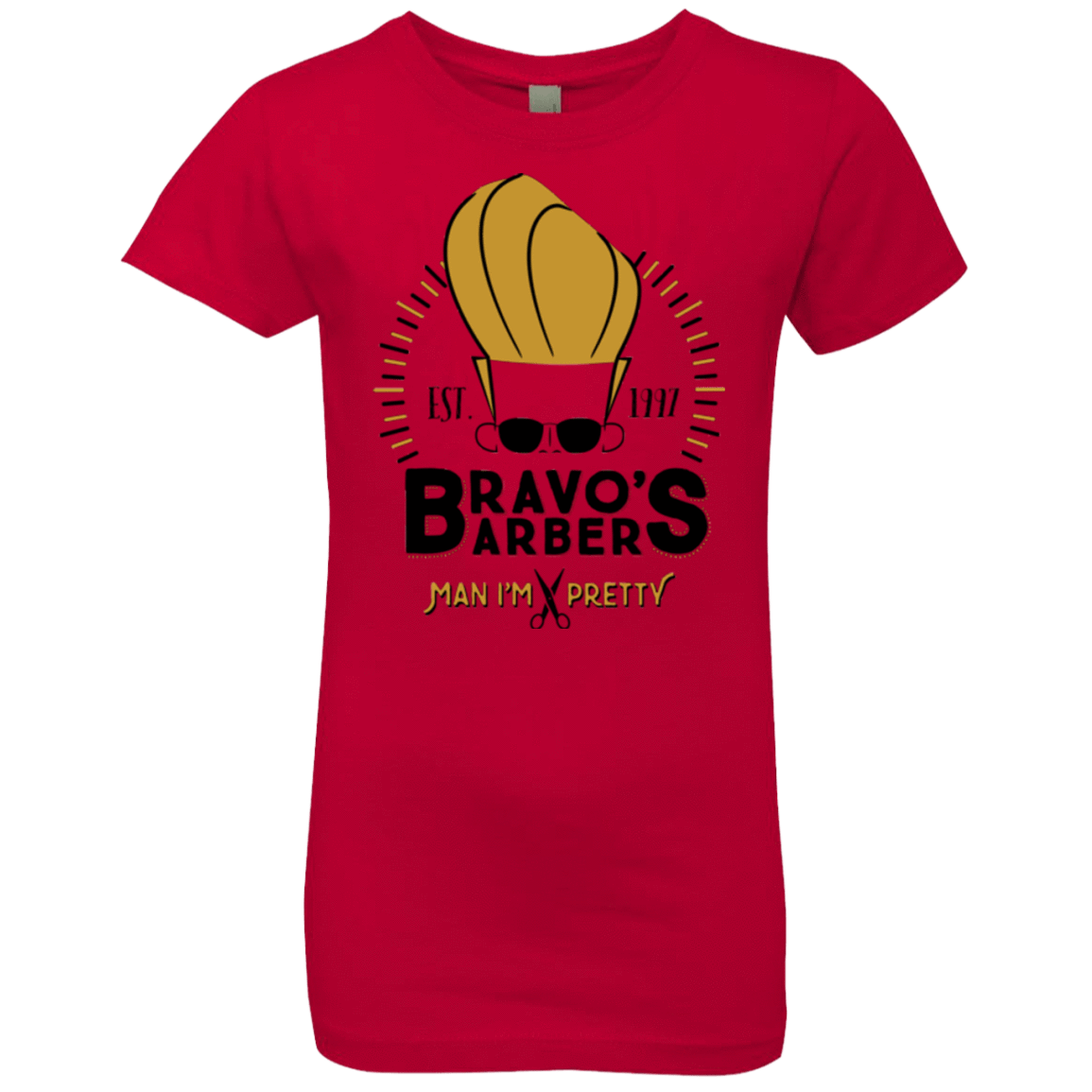 T-Shirts Red / YXS Bravos Barbers Girls Premium T-Shirt
