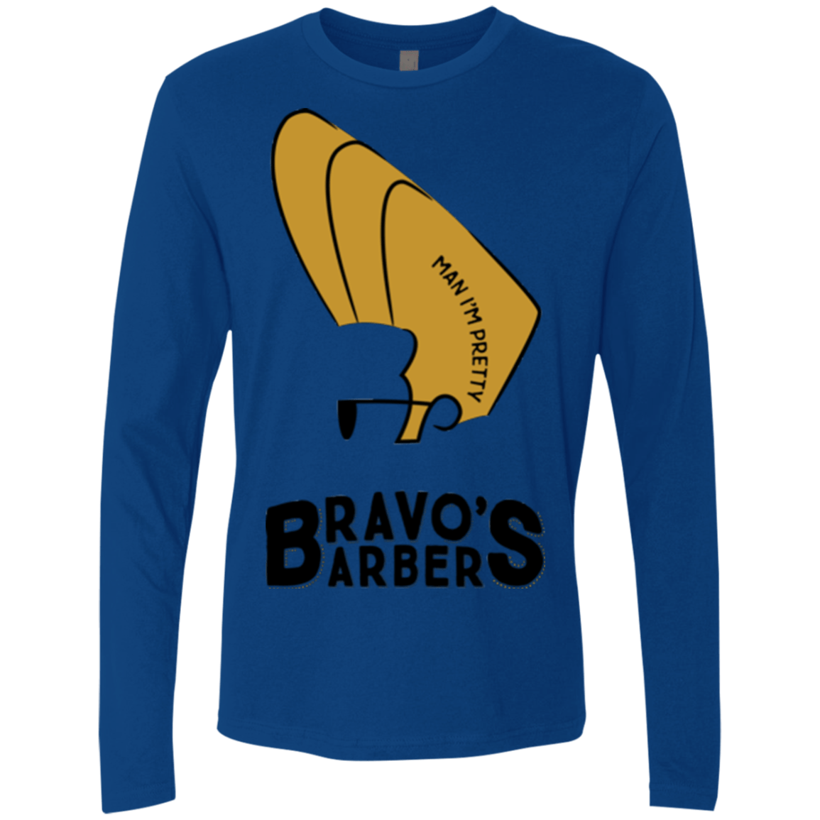 T-Shirts Royal / S Bravos Barbers Men's Premium Long Sleeve