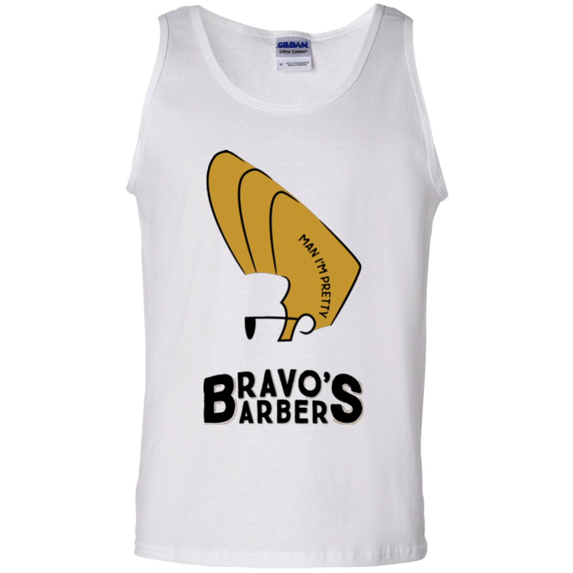 T-Shirts White / S Bravos Barbers Men's Tank Top