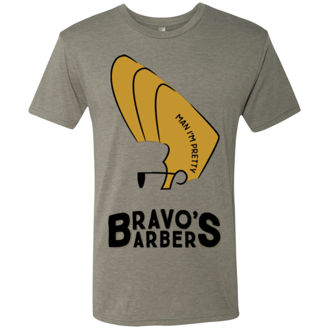 T-Shirts Venetian Grey / S Bravos Barbers Men's Triblend T-Shirt