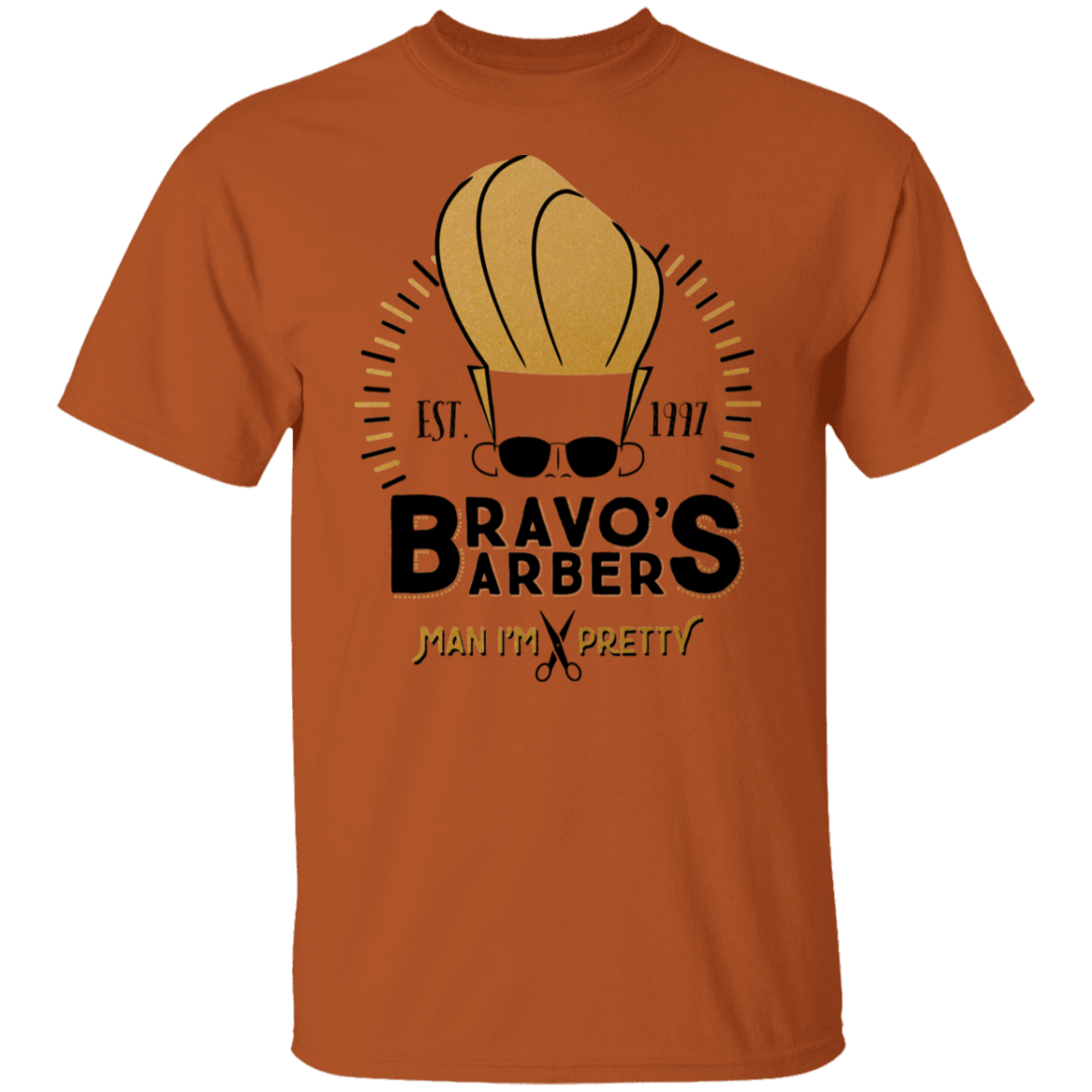 T-Shirts Texas Orange / S Bravos Barbers T-Shirt