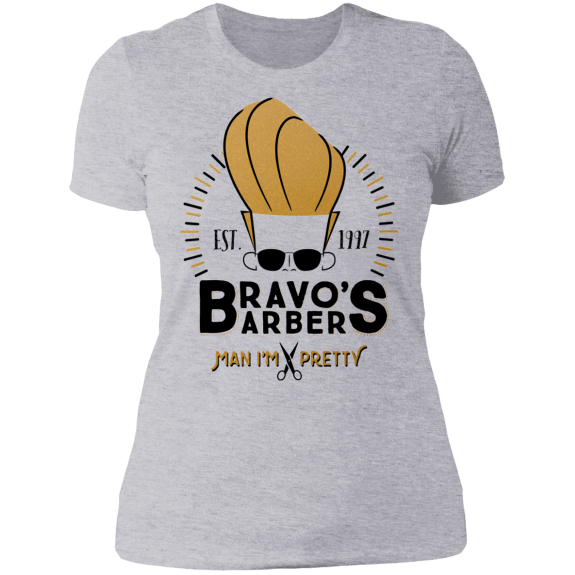 T-Shirts Heather Grey / S Bravos Barbers Women's Premium T-Shirt