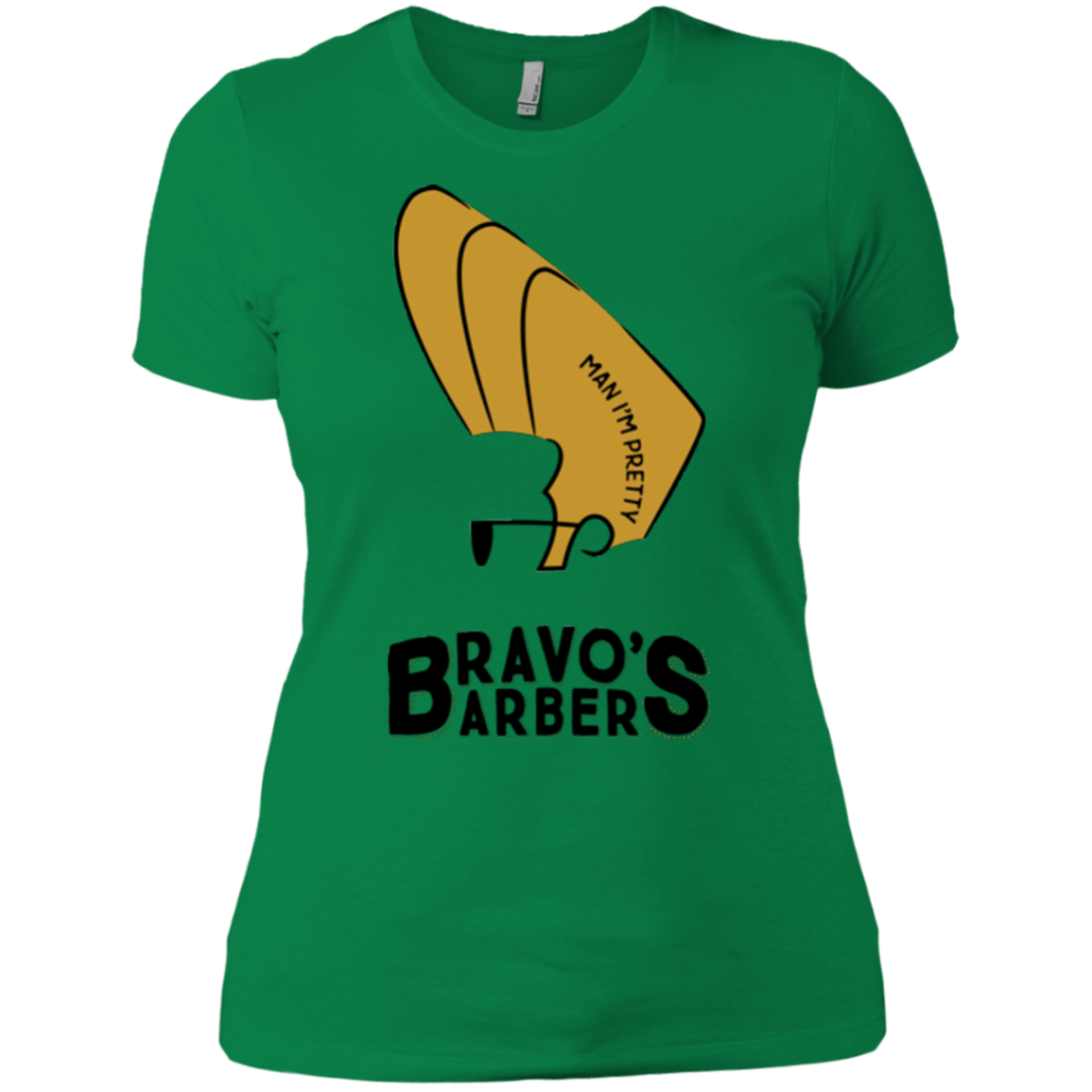 T-Shirts Kelly Green / X-Small Bravos Barbers Women's Premium T-Shirt