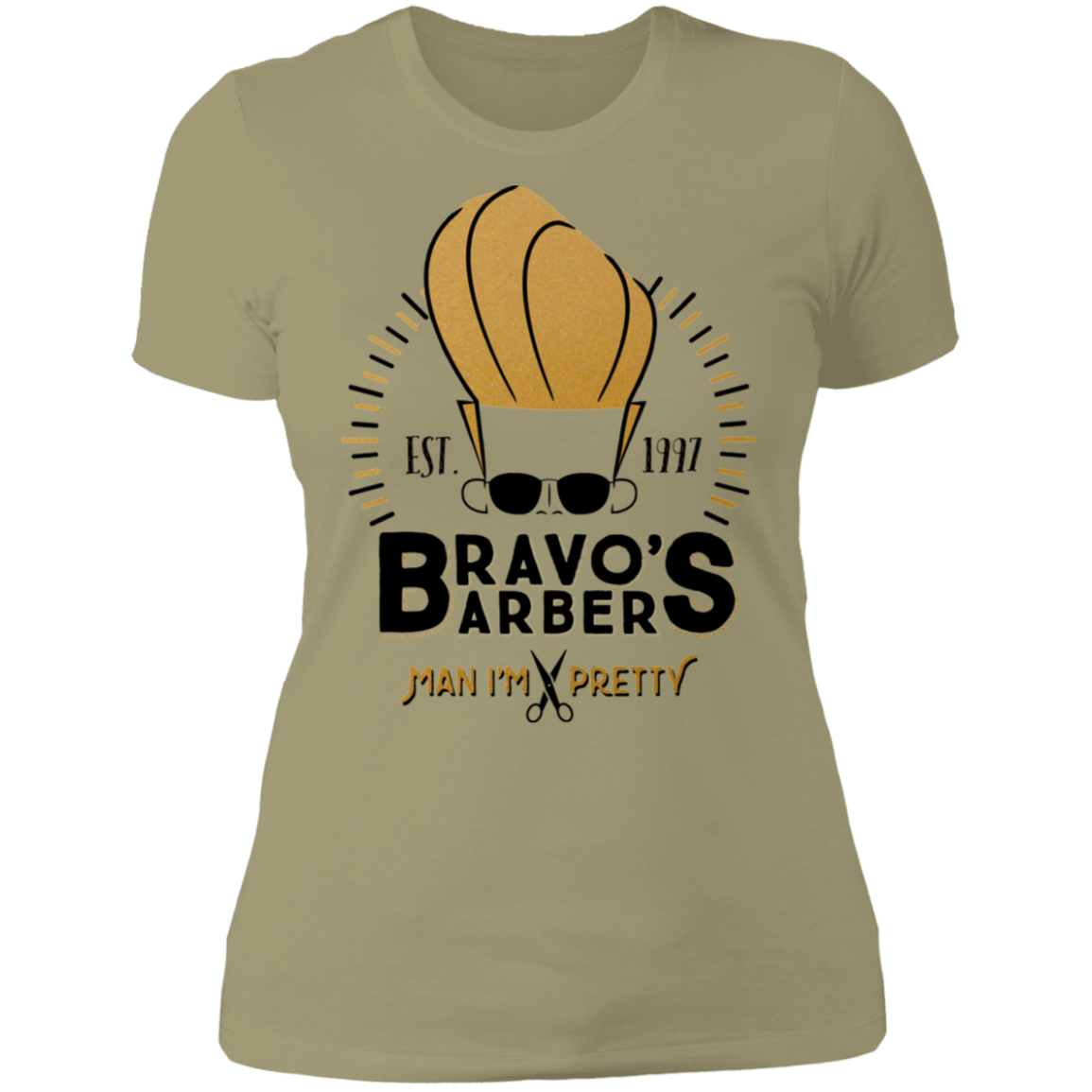 T-Shirts Light Olive / S Bravos Barbers Women's Premium T-Shirt