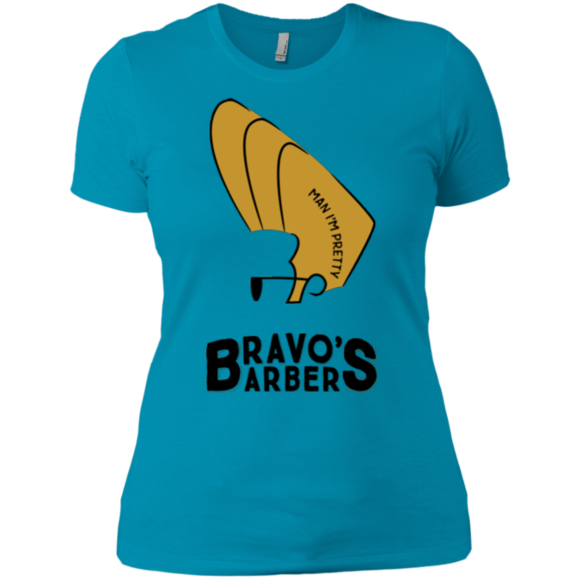 T-Shirts Turquoise / X-Small Bravos Barbers Women's Premium T-Shirt