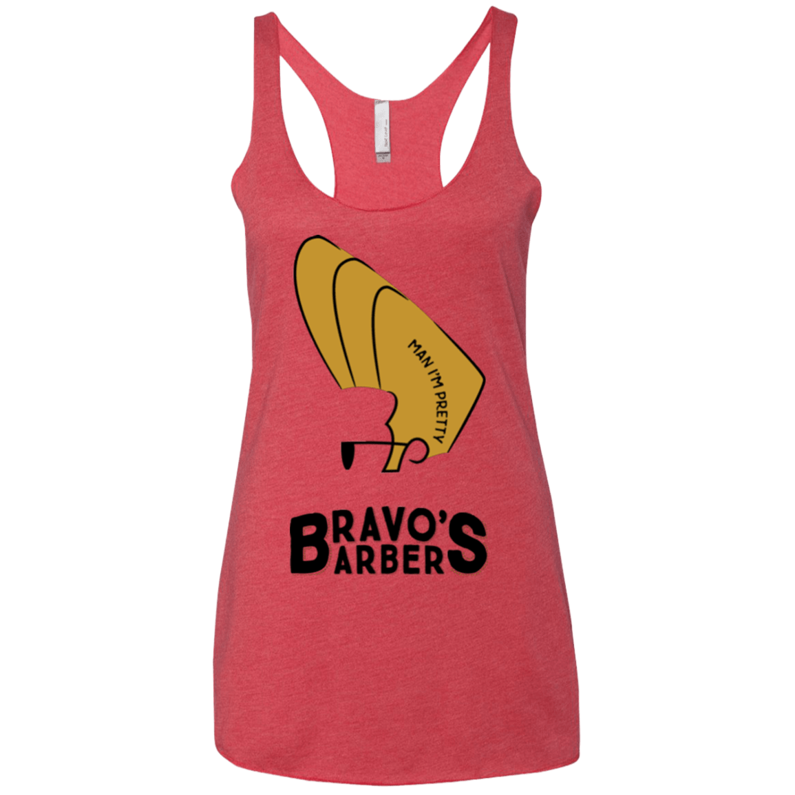 T-Shirts Vintage Red / X-Small Bravos Barbers Women's Triblend Racerback Tank
