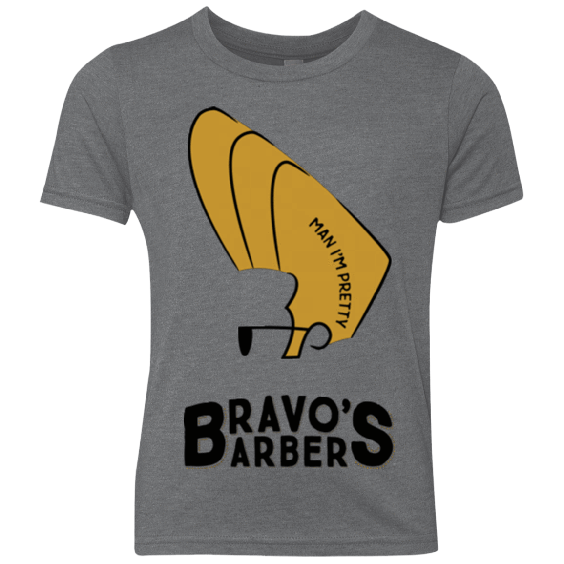T-Shirts Premium Heather / YXS Bravos Barbers Youth Triblend T-Shirt