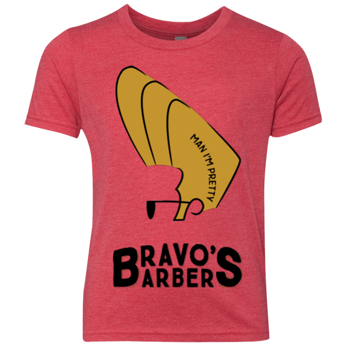 T-Shirts Vintage Red / YXS Bravos Barbers Youth Triblend T-Shirt