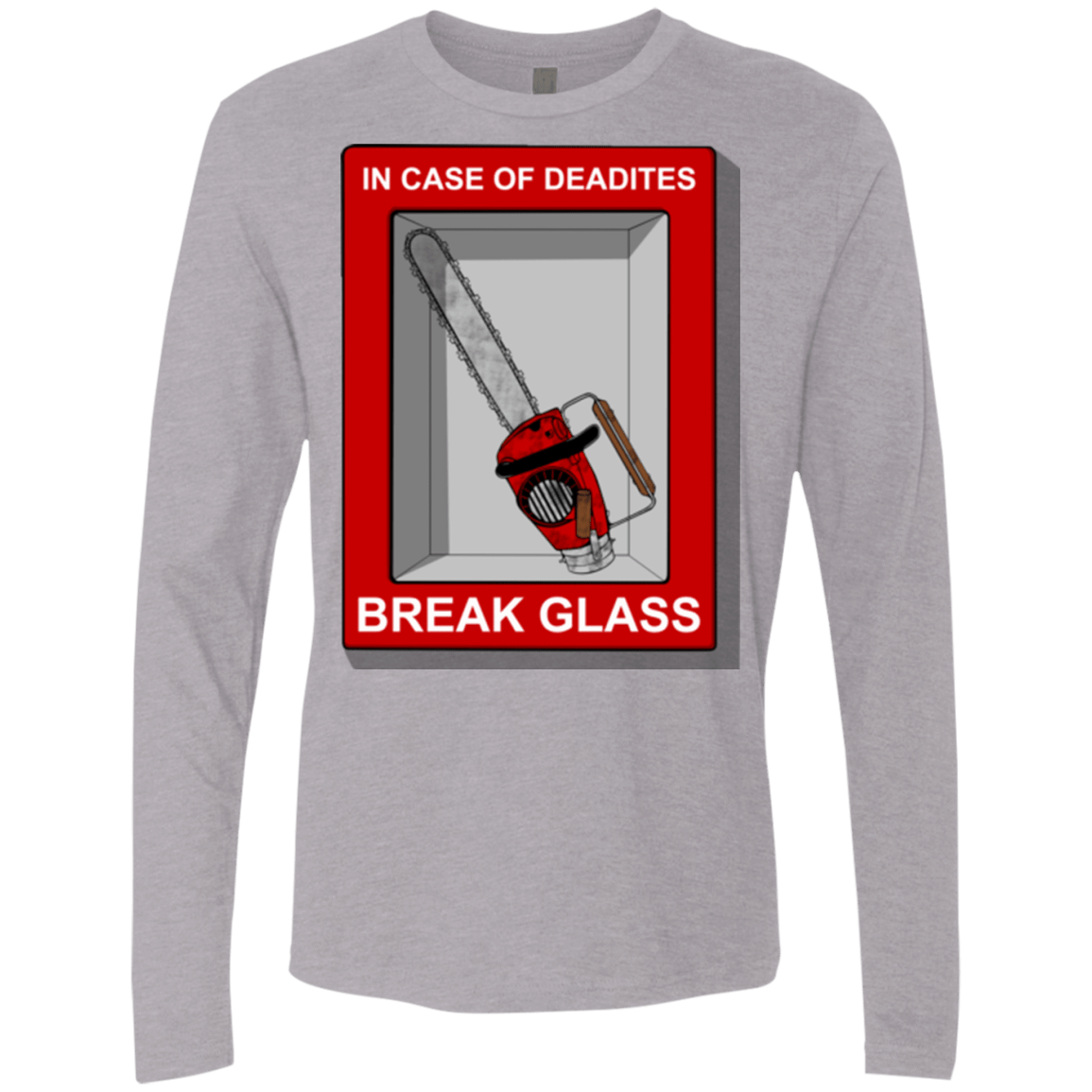 T-Shirts Heather Grey / Small Break Glass Men's Premium Long Sleeve