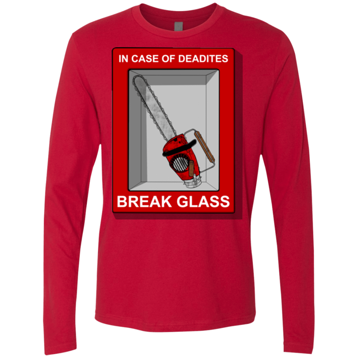T-Shirts Red / Small Break Glass Men's Premium Long Sleeve