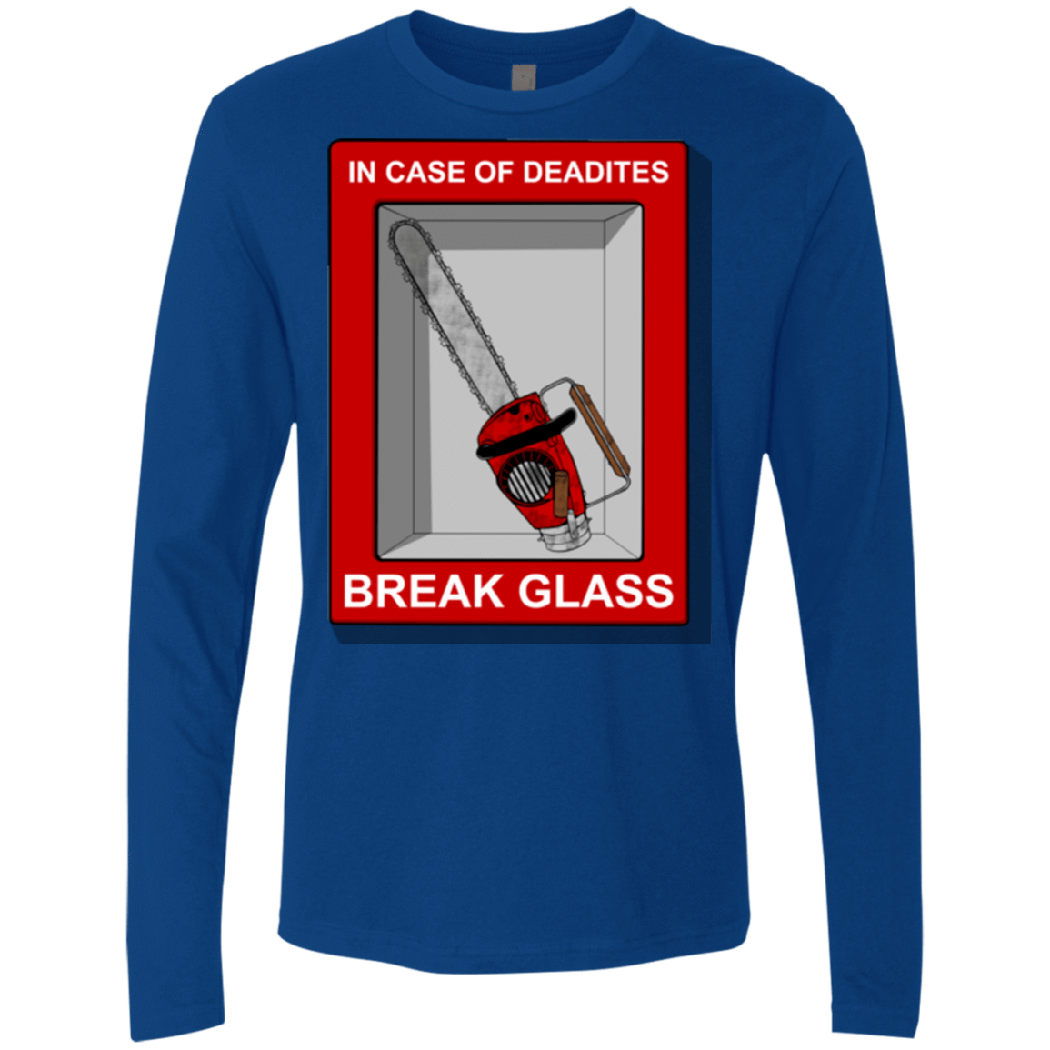 T-Shirts Royal / Small Break Glass Men's Premium Long Sleeve