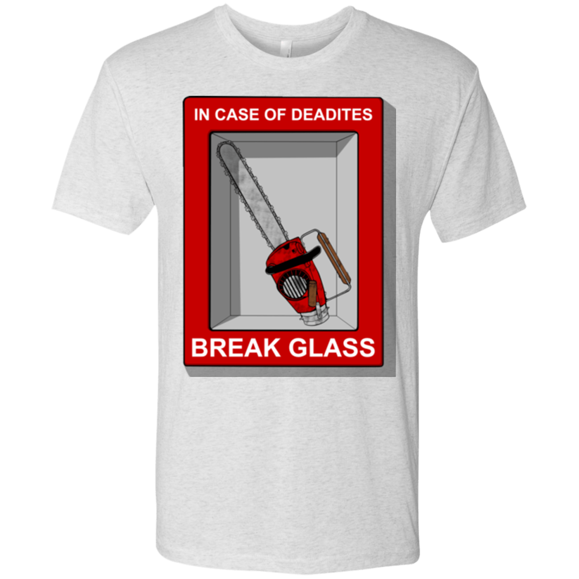 T-Shirts Heather White / Small Break Glass Men's Triblend T-Shirt