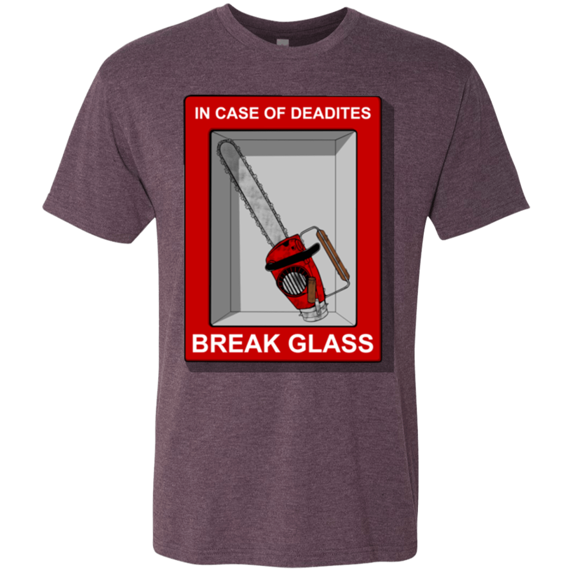 T-Shirts Vintage Purple / Small Break Glass Men's Triblend T-Shirt