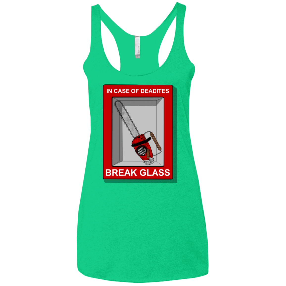 T-Shirts Envy / X-Small Break Glass Women's Triblend Racerback Tank