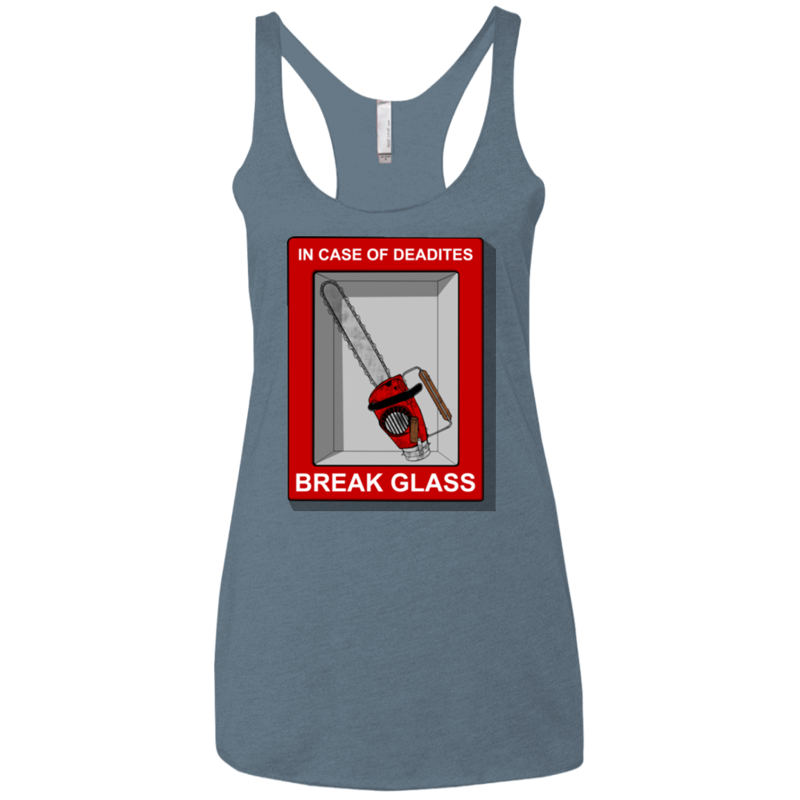 T-Shirts Indigo / X-Small Break Glass Women's Triblend Racerback Tank