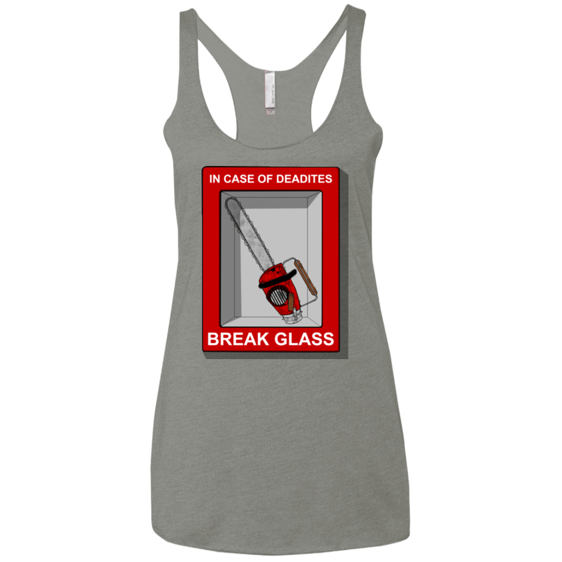 T-Shirts Venetian Grey / X-Small Break Glass Women's Triblend Racerback Tank