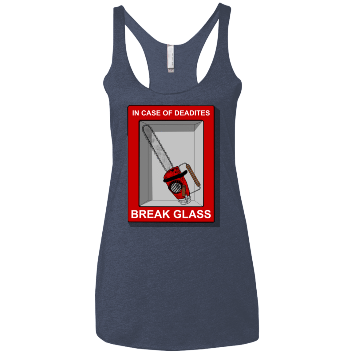T-Shirts Vintage Navy / X-Small Break Glass Women's Triblend Racerback Tank
