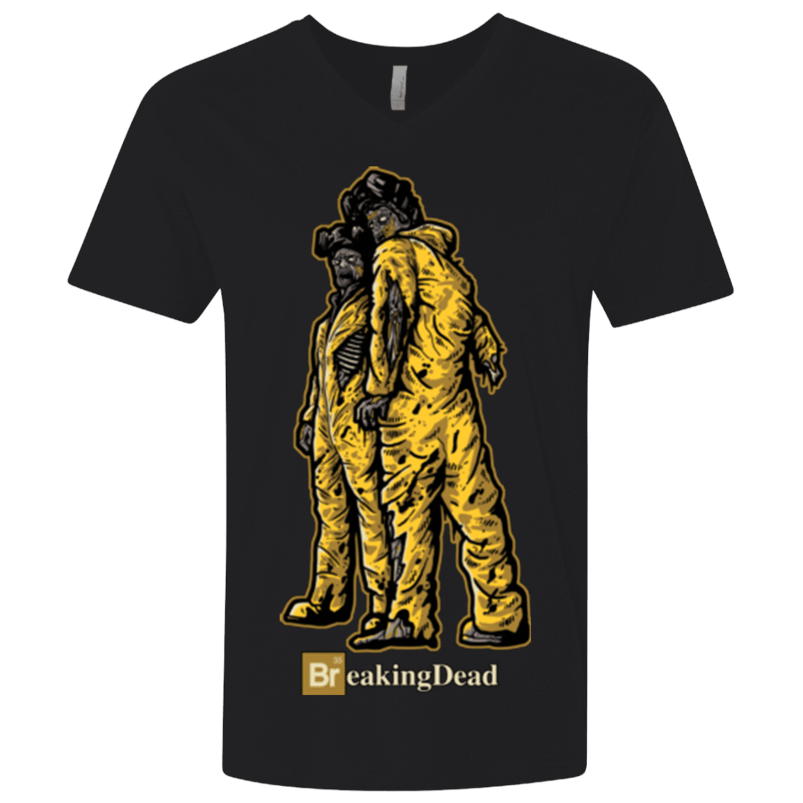 T-Shirts Black / X-Small BREAKING DEAD Men's Premium V-Neck