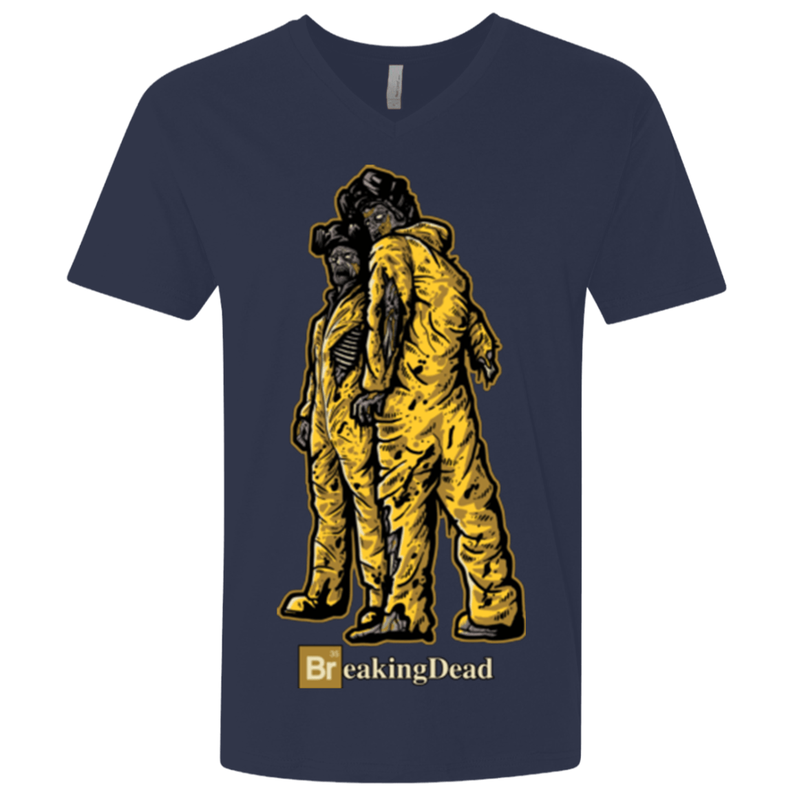 T-Shirts Midnight Navy / X-Small BREAKING DEAD Men's Premium V-Neck