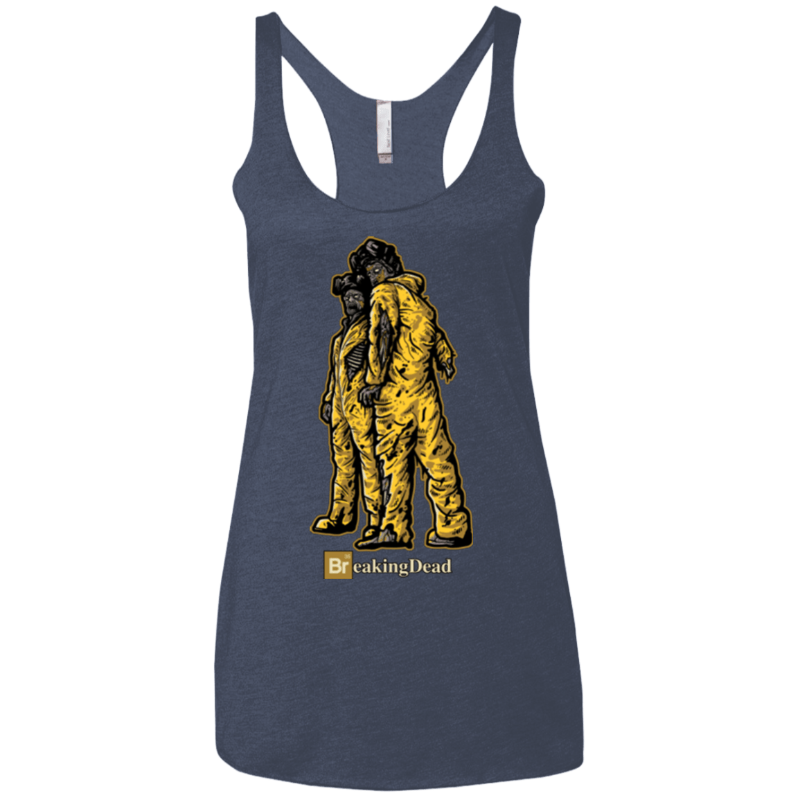 T-Shirts Vintage Navy / X-Small BREAKING DEAD Women's Triblend Racerback Tank