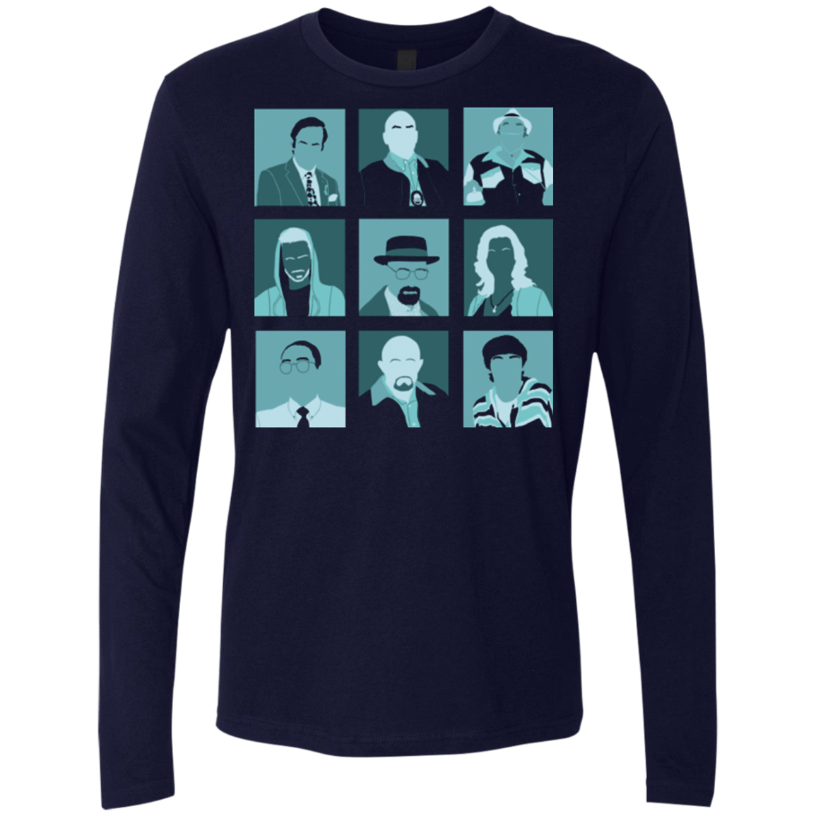 T-Shirts Midnight Navy / Small Breaking Pop Men's Premium Long Sleeve