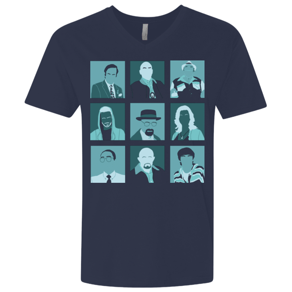 T-Shirts Midnight Navy / X-Small Breaking Pop Men's Premium V-Neck