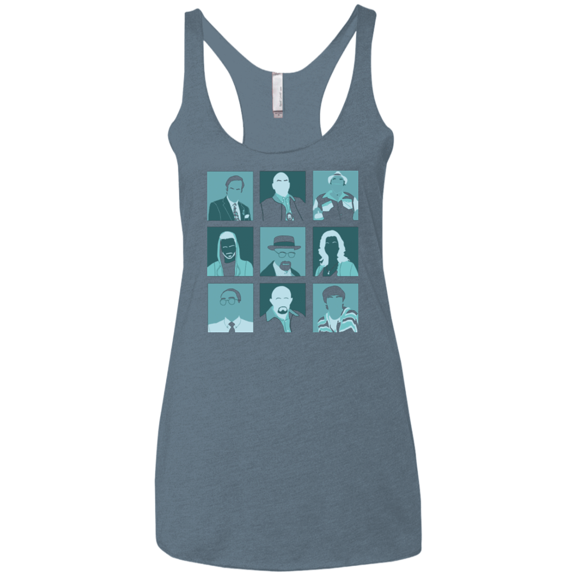 T-Shirts Indigo / X-Small Breaking Pop Women's Triblend Racerback Tank