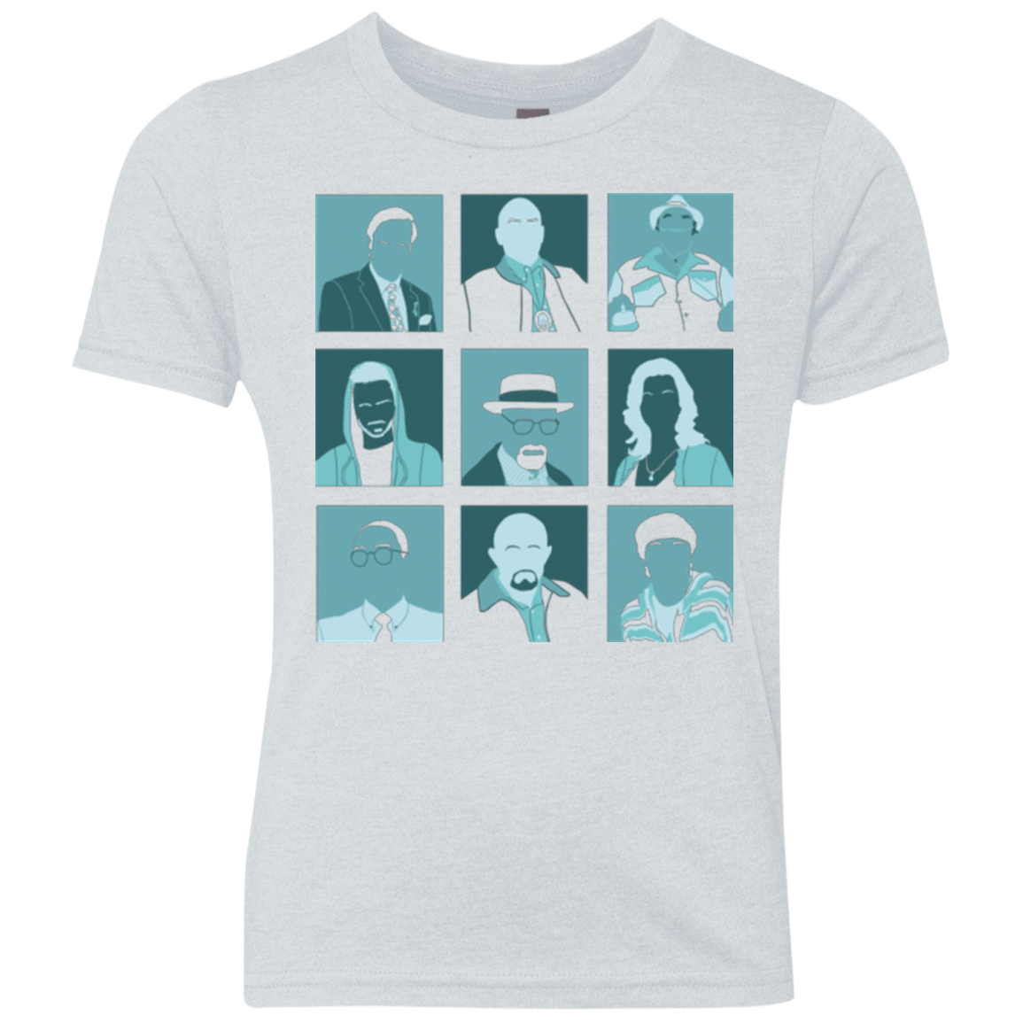 T-Shirts Heather White / YXS Breaking Pop Youth Triblend T-Shirt