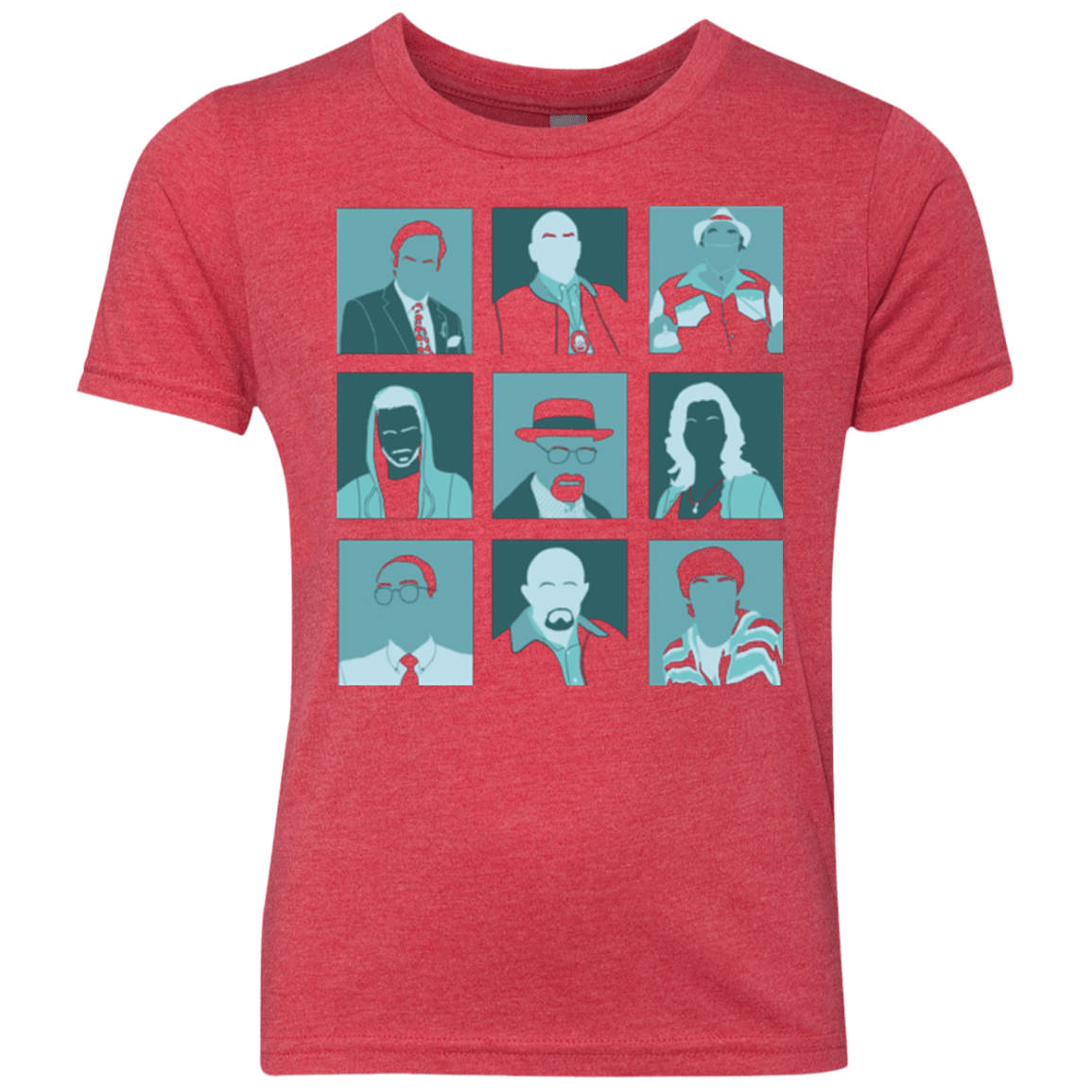 T-Shirts Vintage Red / YXS Breaking Pop Youth Triblend T-Shirt