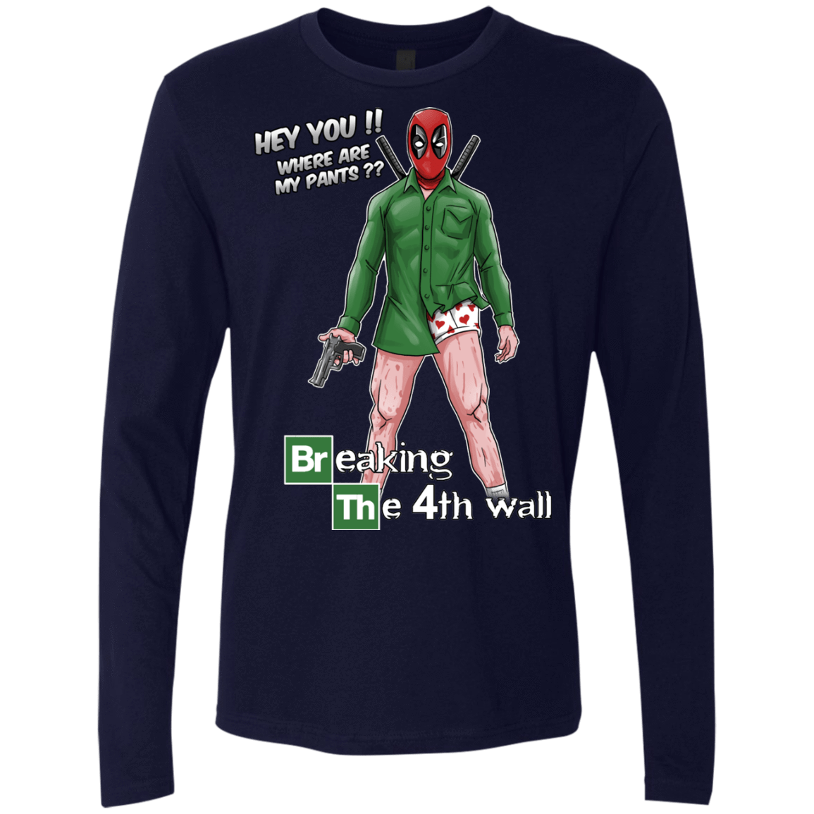 T-Shirts Midnight Navy / Small Breaking the 4th Wall Men's Premium Long Sleeve